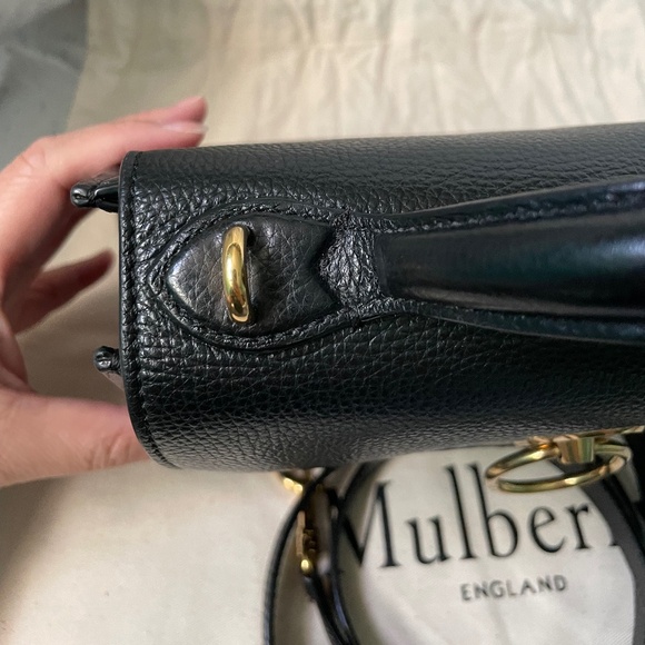 Mulberry Black Mini Seaton - Picture 13 of 16